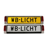 Stainless Steel License Plate Holders  width=