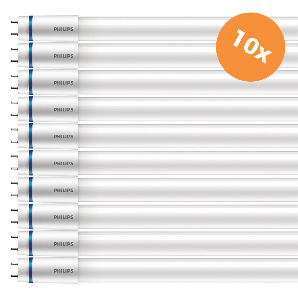 10x Philips Master LED Tube 60cm HO 8W 6500K Cool White T8