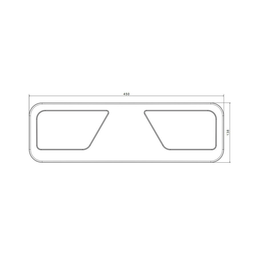 Fristom FT-700 LED Taillight Right 5-Functions 24V