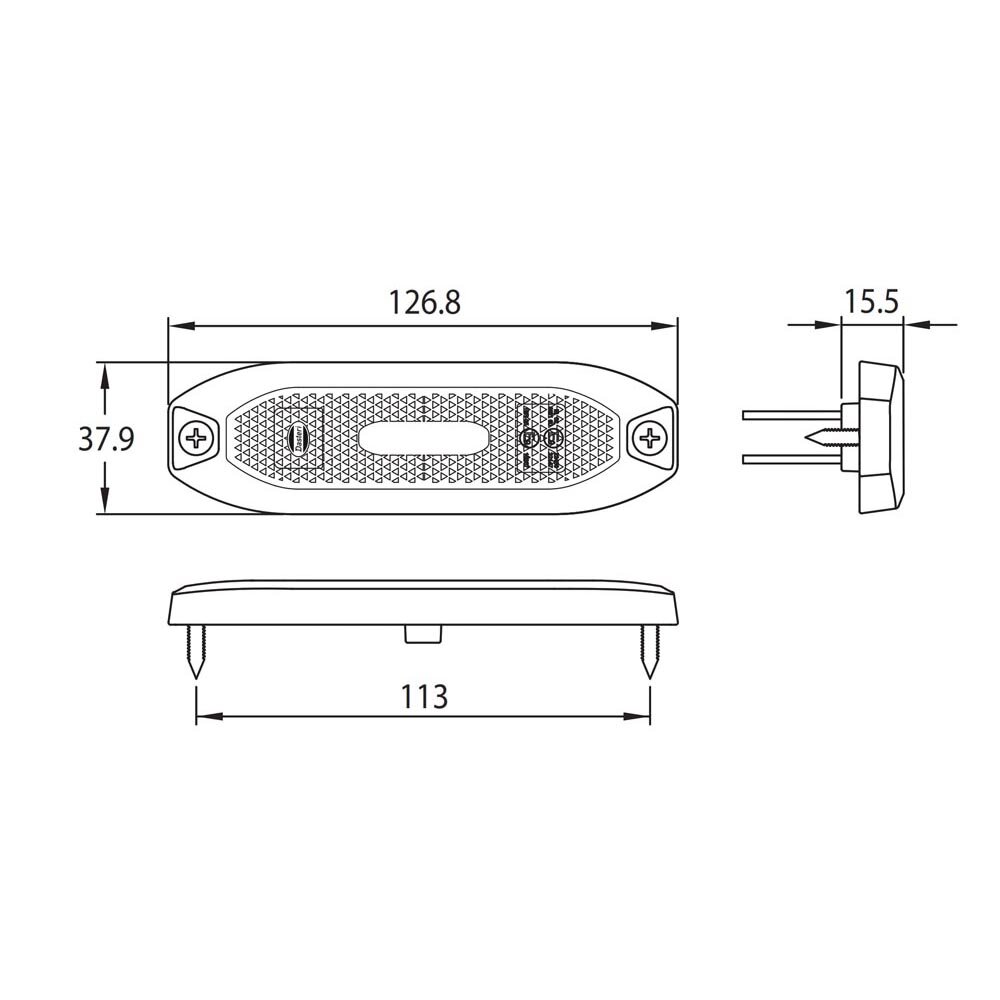 LED Front Marker Lamp White