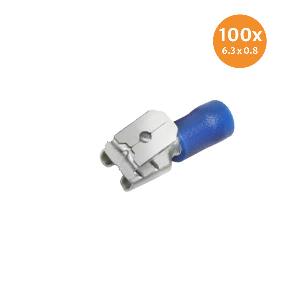 Piggybacks Blue (6,3x0,8mm) 100 Pieces Piggybacks Blue (6,3x0,8mm) 100 Pieces