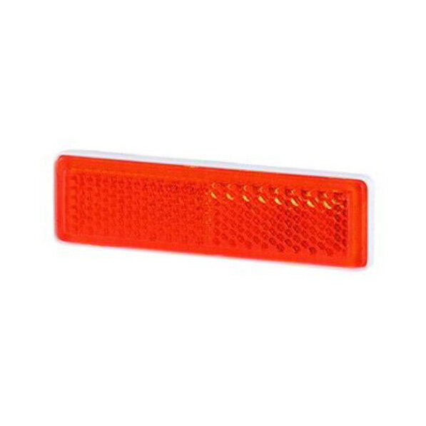 Reflector Rechthoekig Met Plakstrip 69x19,5mm Rood Reflector Rechthoekig Met Plakstrip 69x19,5mm Rood