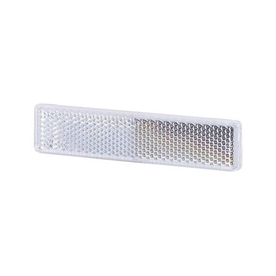 Rectangular Reflex - Reflector White 103x21mm Rectangular Reflex - Reflector White 103x21mm