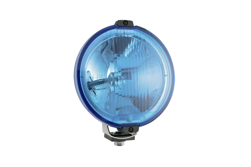 Wesem Halogen HOS2 Chrome Driving Light Blue 24V (LED Ring) HOS2 Halogeen Verstraler + Stadslicht incl lamp en 0,15 m kabel