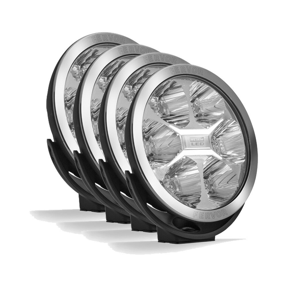 4x Wesem FERVOR 220 | Chroom-Zwart | Ref. 50 4x Wesem FERVOR 220 | Chroom-Zwart | Ref. 50