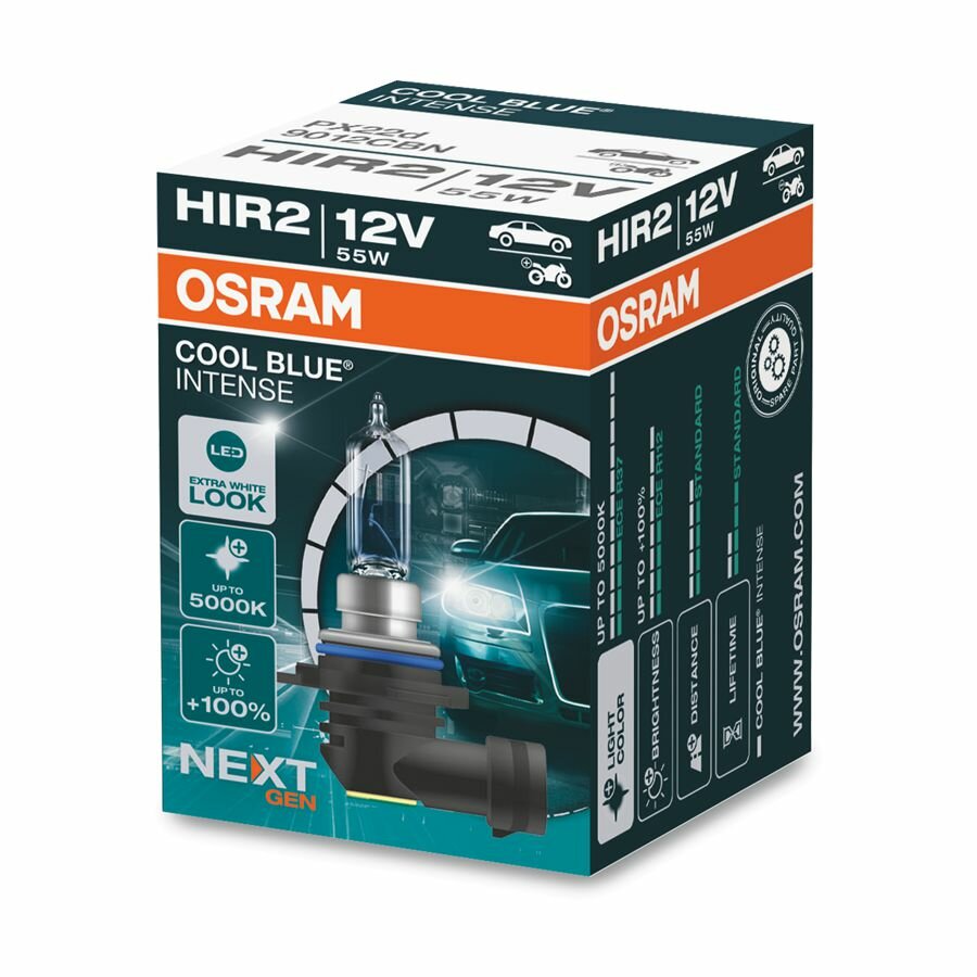 Osram HIR2 12V 55W PX22d Cool Blue Intense (NEXT GEN) Osram HIR2 12V 55W PX22d Cool Blue Intense (NEXT GEN)
