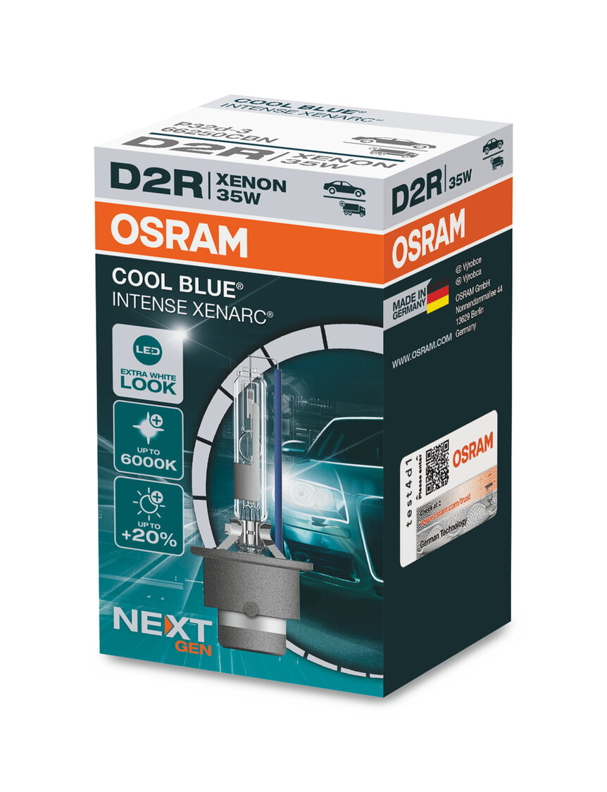 Osram Xenon D2R Cool Blue Intense (NEXT GEN) P32d-3 Osram Xenon D2R Cool Blue Intense (NEXT GEN) P32d-3