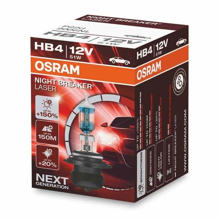 Osram HB4 Halogen Lamp Night Breaker 1 piece Osram HB4 Halogen Lamp Night Breaker 1 piece