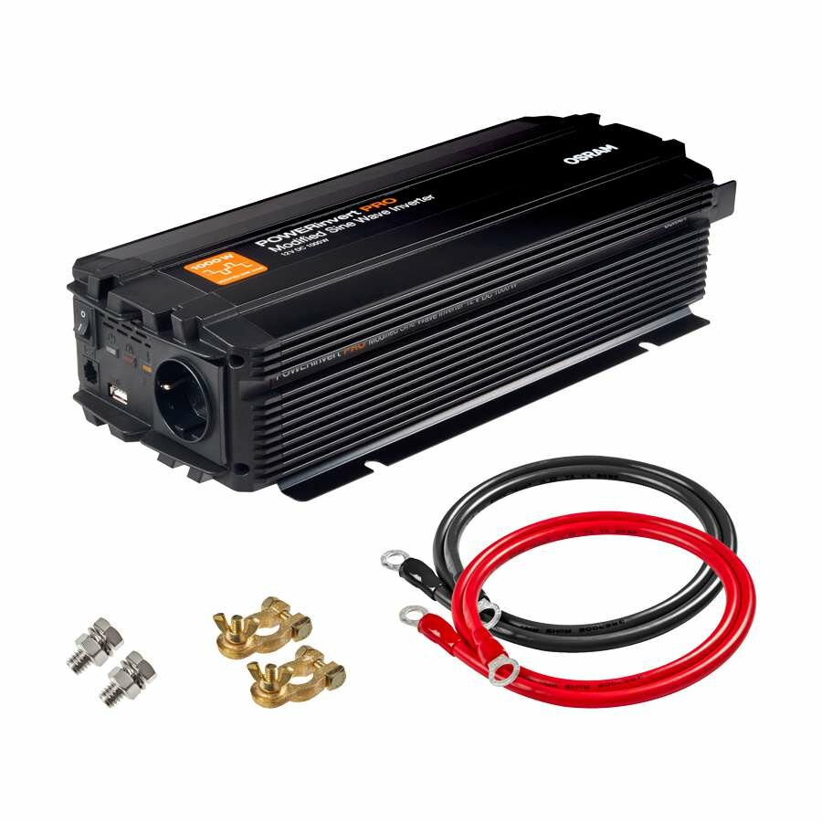 Osram 12V 1000W POWERinvert PRO Modified Sine Wave Inverter OEINVMA10 Osram 12V 1000W POWERinvert PRO Modified Sine Wave Inverter OEINVMA10