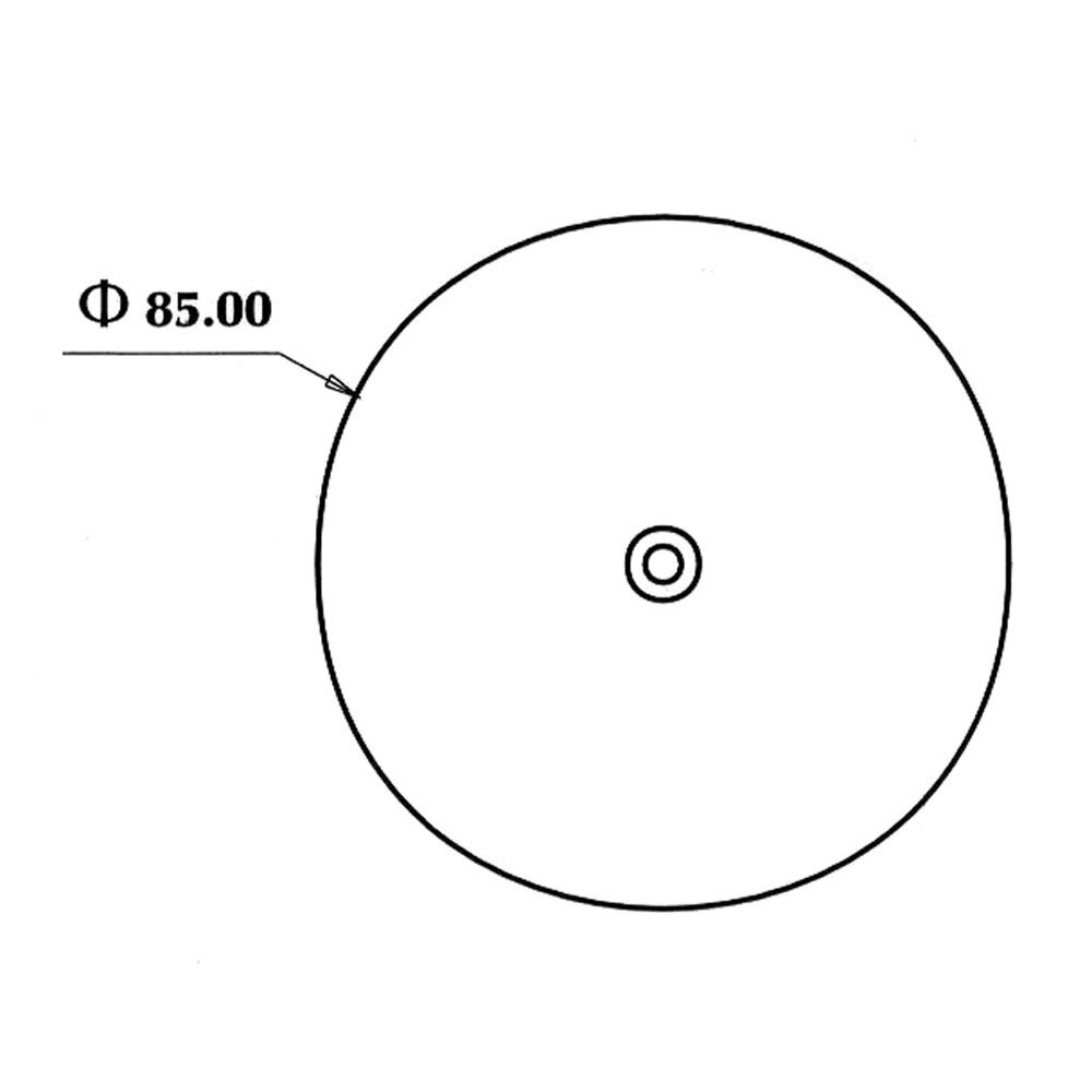 Reflector Round &Oslash;8,5CM Red