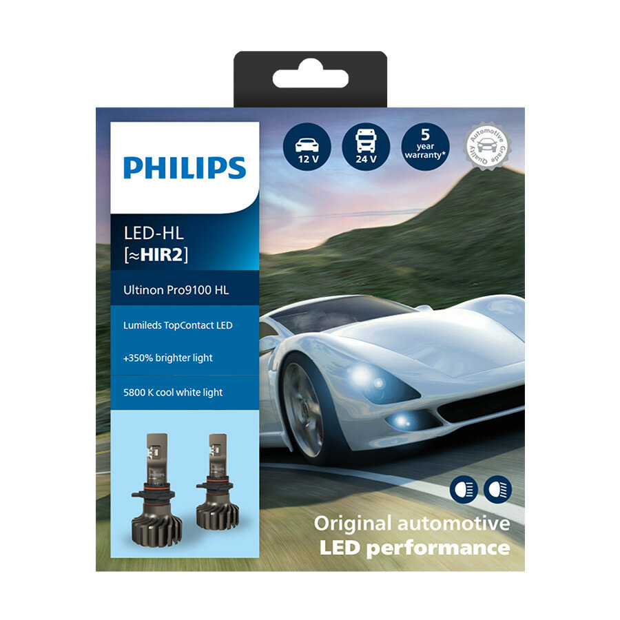 Philips HIR2 LED Koplamp 12-24V 20W 2 Stuks Philips HIR2 LED Koplamp 12-24V 20W 2 Stuks