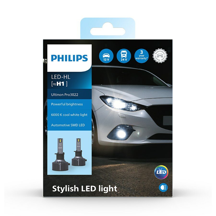 Philips H1 LED Headlight 12-24V Ultinon Pro3022 Set Philips H1 LED Headlight 12-24V Ultinon Pro3022 Set