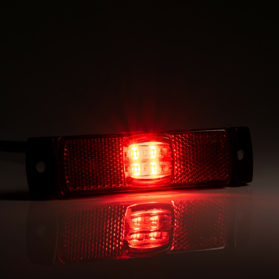 Fristom LED Marker Lamp Red + Reflector FT-017