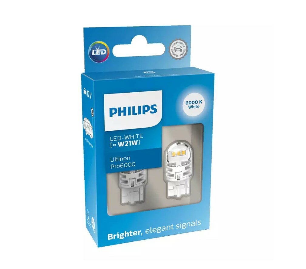 Philips W21W LED Retrofit White 12V 2 Pieces Philips W21W LED Retrofit White 12V 2 Pieces