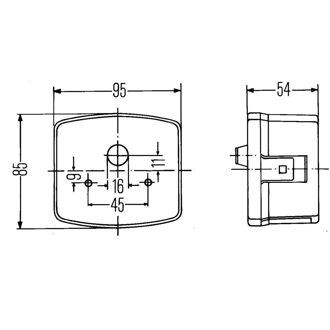 Hella Rear Lamp Right 3 Lightfunctions