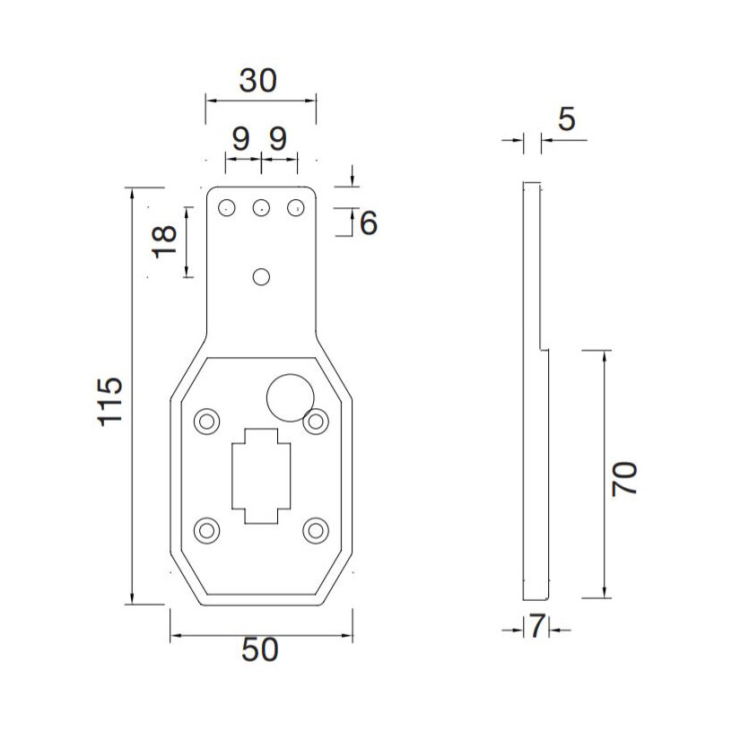 Rubber Bracket For Aspöck Flexipoint 1