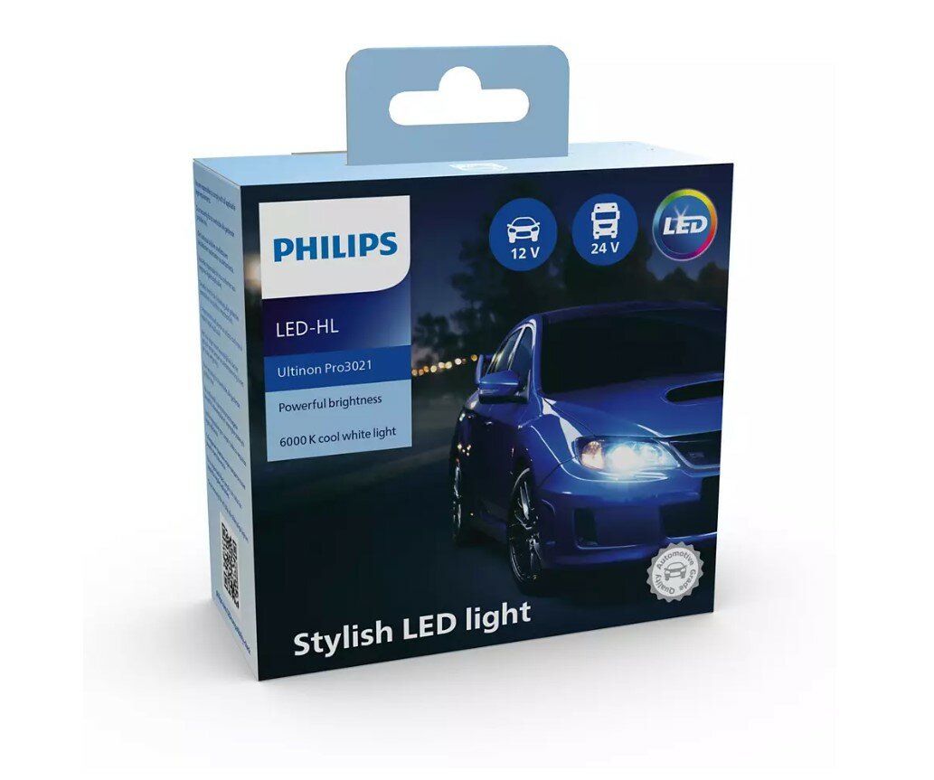 Philips LED Headlight HIR2 12/24V 20W 2 Pieces Philips LED Headlight HIR2 12/24V 20W 2 Pieces