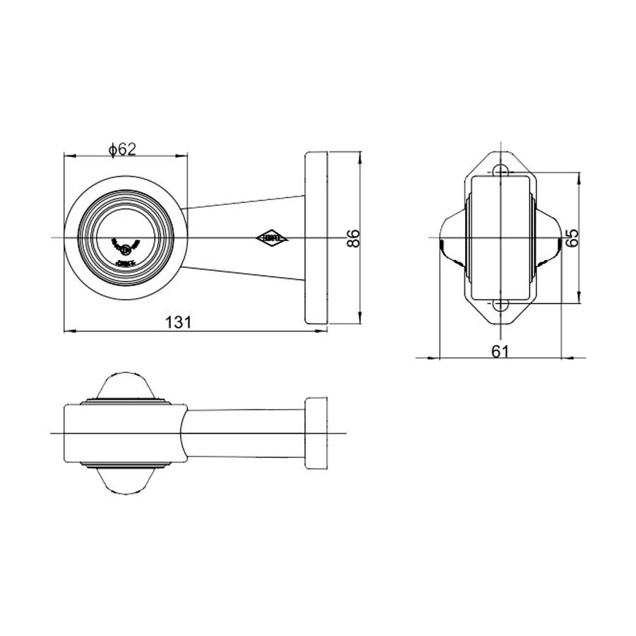 Horpol LED Breedtelamp 2-Functies Lang Model Universeel