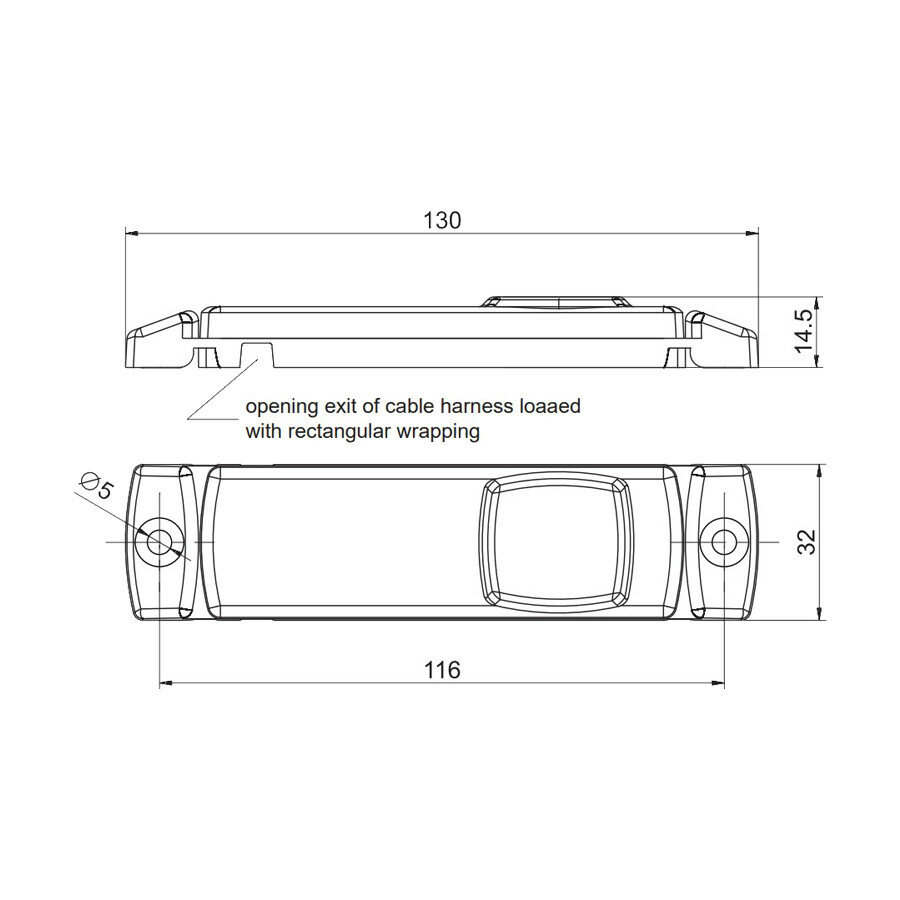 Fristom LED Marker Lamp White FT-018 B LED