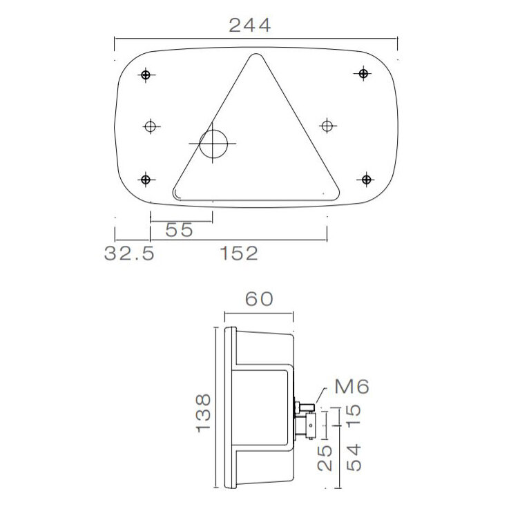 Aspöck Achterlicht Multipoint 3 Rechts + Achteruitrijlicht