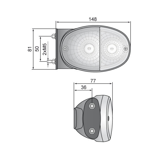 Multifunctional Rear Lamp Side-Mount