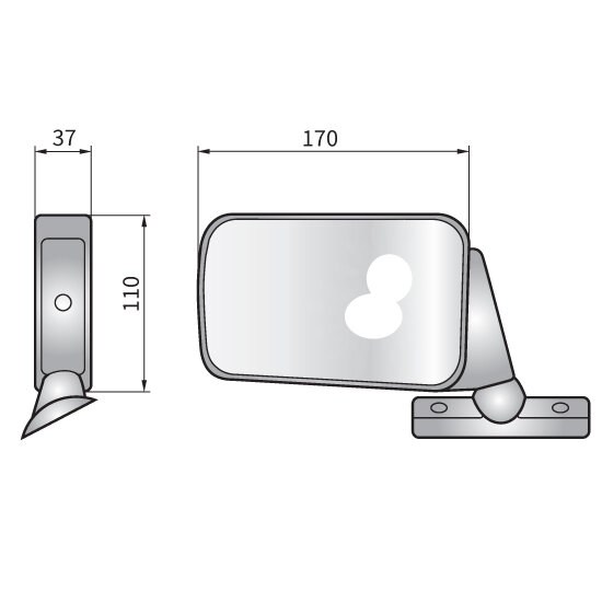 Universal Tractor Mirror