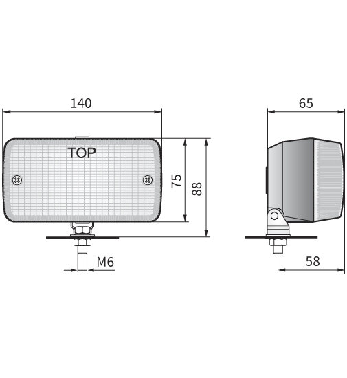 Reversing Lamp With Bulb