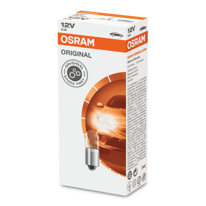 Osram Bulb BA9s 12V Original Line 10 Pieces Osram Bulb BA9s 12V Original Line 10 Pieces