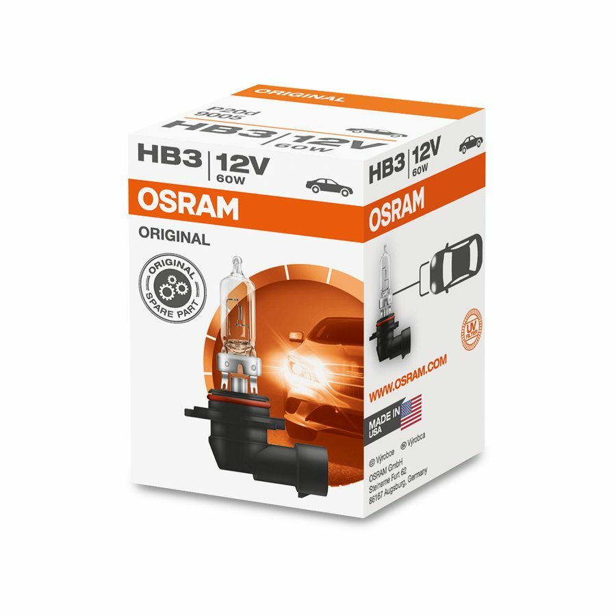 Osram HB3 Halogen Lamp P20d Original Line Osram HB3 Halogen Lamp P20d Original Line