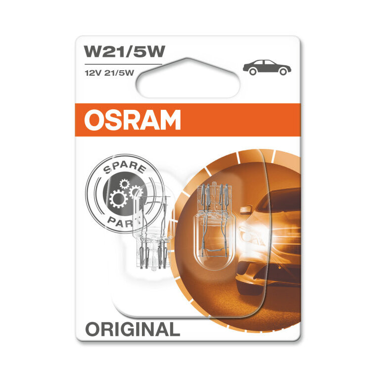 Osram W21/5W Bulb 12V W3x16q Original Line 2 Pieces Osram W21/5W Bulb 12V W3x16q Original Line 2 Pieces