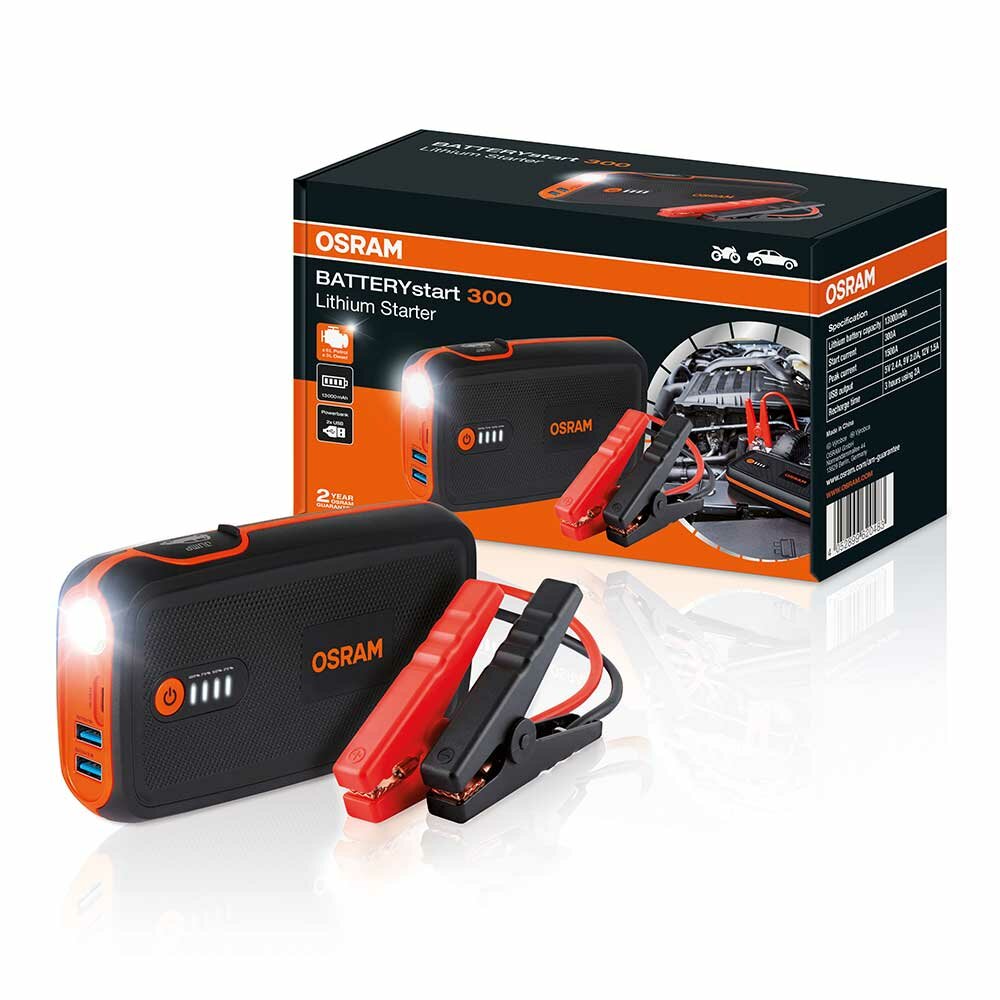 Osram BATTERY Start 300 Jump Starter + Powerbank Osram BATTERY Start 300 Jump Starter + Powerbank