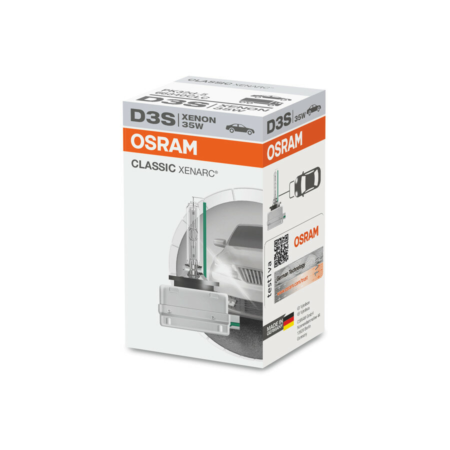 Osram D3S Xenon Lamp Classic 35W PK32d-5 Osram D3S Xenon Lamp Classic 35W PK32d-5
