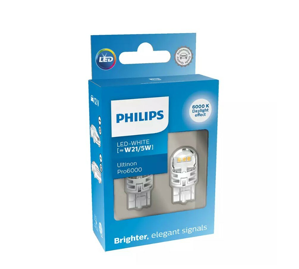 Philips W21/5W LED Retrofit White 12V 2 Pieces Philips W21/5W LED Retrofit White 12V 2 Pieces