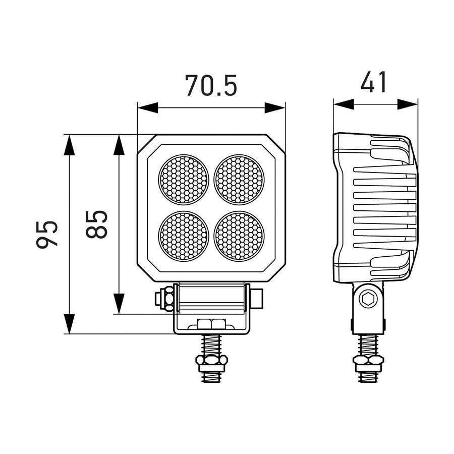 Hella LED Achteruitrijlicht TS1700 3M Kabel | 2ZR 357 110-511