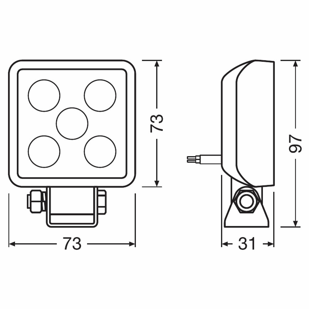 Osram LED Worklight Cube VX70-WD 2 Pieces