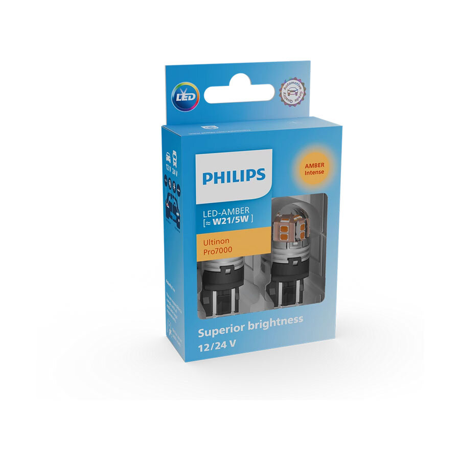 Philips W21/5W LED Retrofit Orange 12-24V 2 Pieces Philips W21/5W LED Retrofit Orange 12-24V 2 Pieces