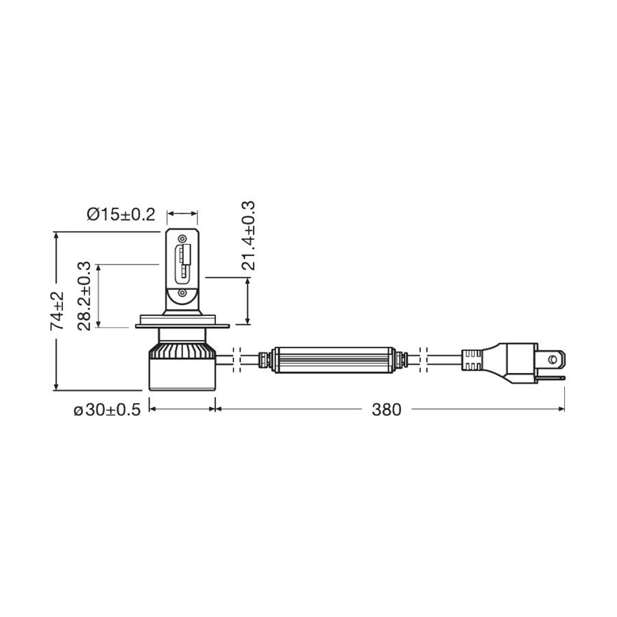 Osram H4 XTR LED Headlamp 12V P43t Pair