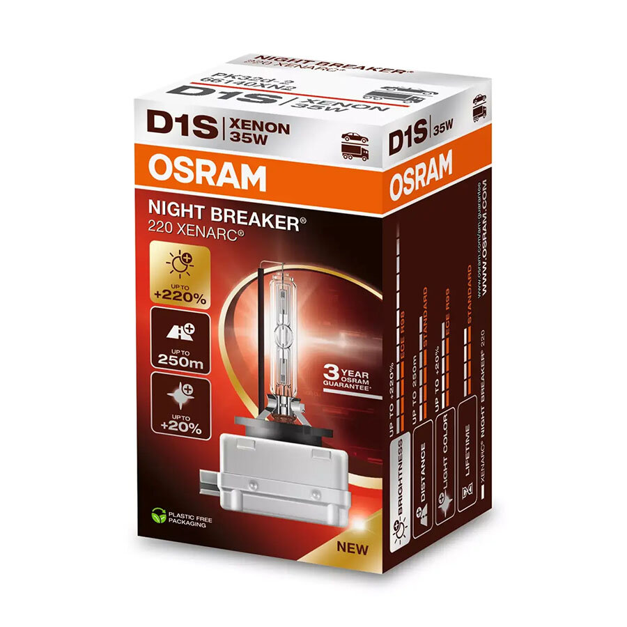 Osram D1S Xenon Light 35W Night Breaker 220 PK32d-2 Osram D1S Xenon Light 35W Night Breaker 220 PK32d-2