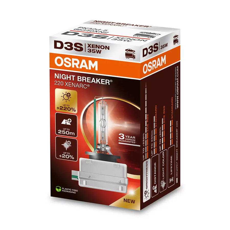 Osram D3S Xenon Light 35W Night Breaker 220 PK32d-5