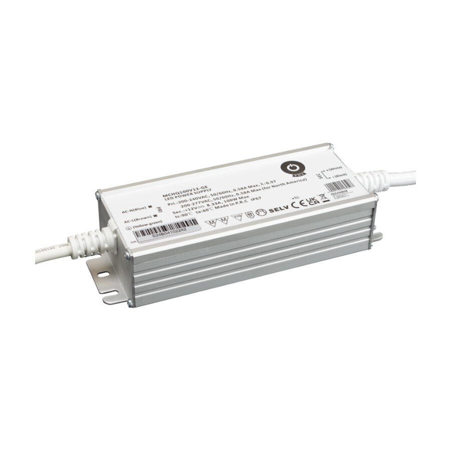 Waterproof 24 Volt DC 100W LED Driver