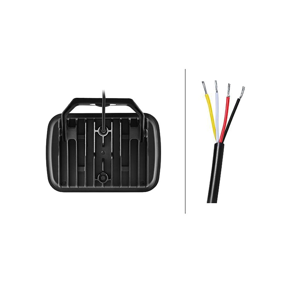 Hella LED Spotlight Blade 9&quot; Chrome White/Orange Position Light Ref 25 Hanging