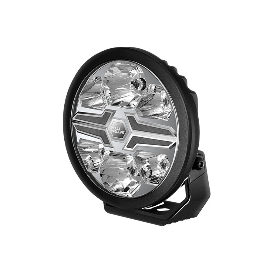 SET 4x Hella LED Spotlight Blade 7&quot; Black + Protective caps