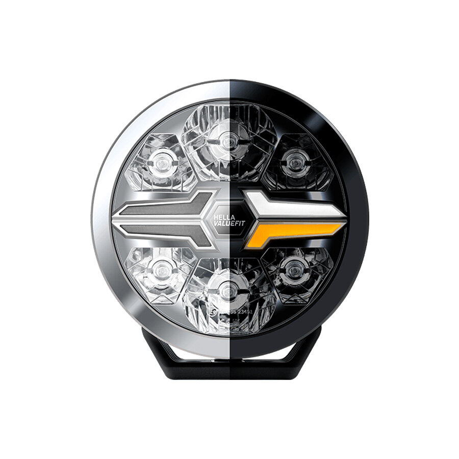 Hella LED Spotlight Blade 7" Black White/Orange Position Light Ref 50