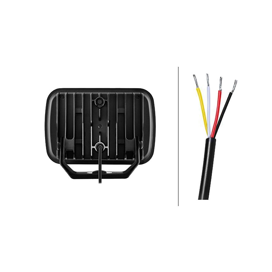 Hella LED Spotlight Blade Black White/Orange Position Light Ref 25 Standing