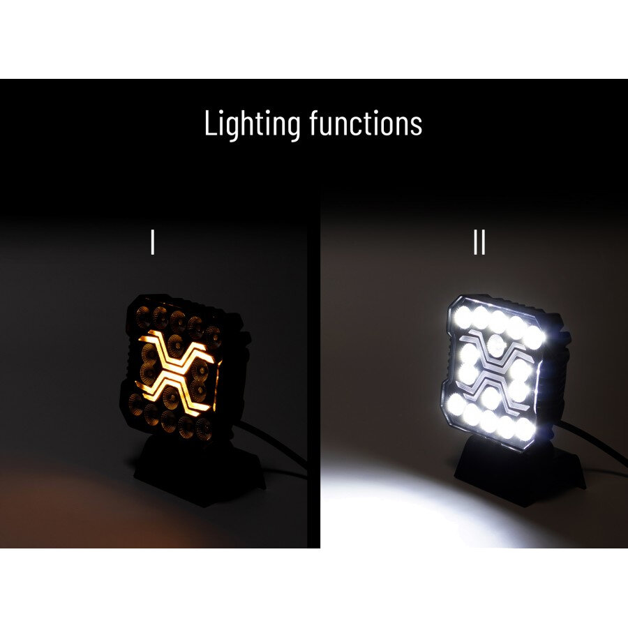 X-Spider LED Work Light | White + Orange | DRL | 4200 LM