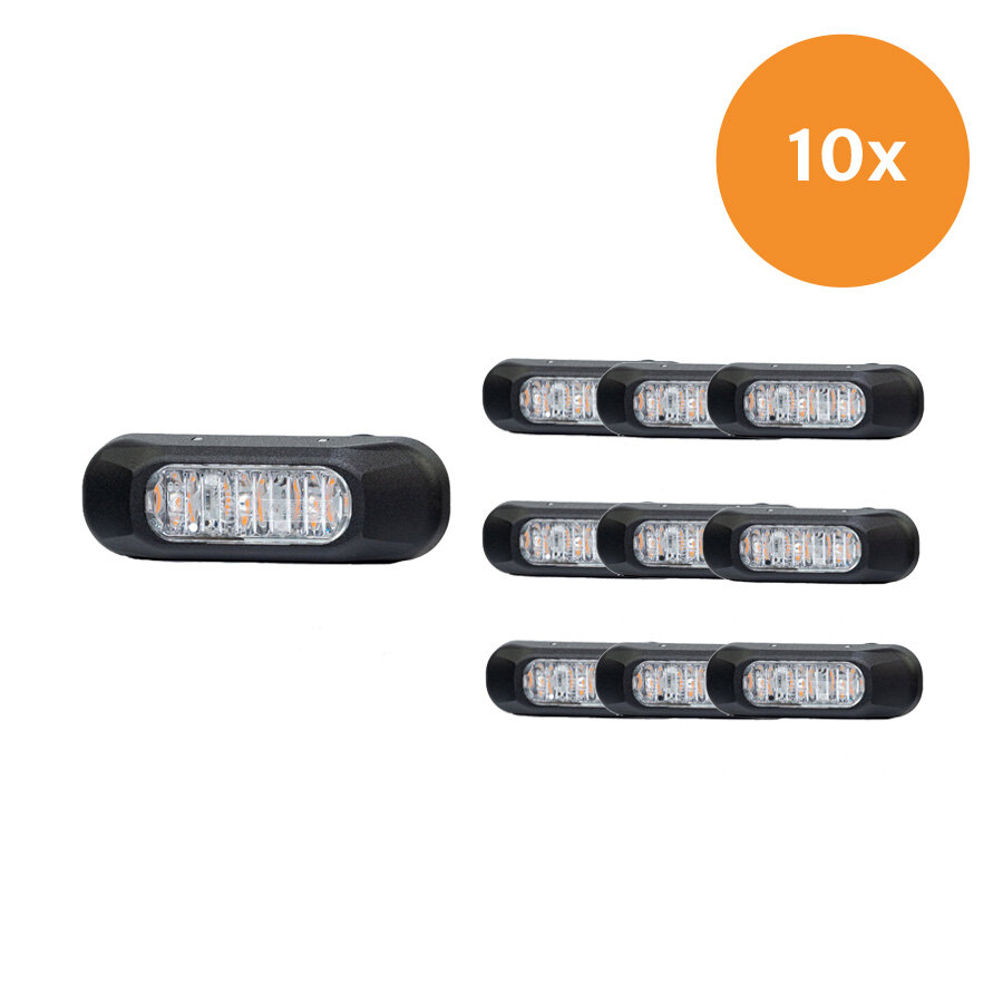 Voordeelset 2x Fristom FT-210 LED Flitser Oranje  Voordeelset 2x Fristom FT-210 LED Flitser Oranje