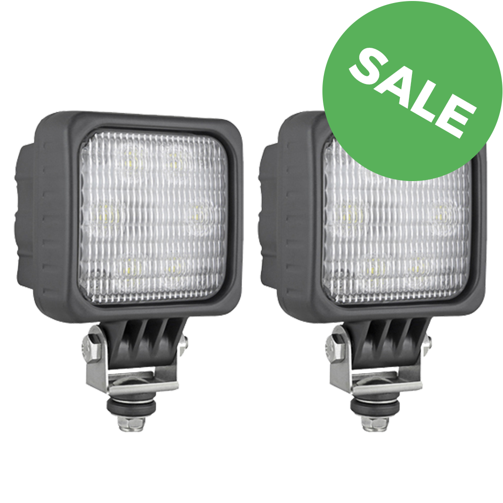 2X LED werklamp breedstraler 1500LM + Deutsch-DT 2X LED werklamp breedstraler 1500LM + Deutsch-DT