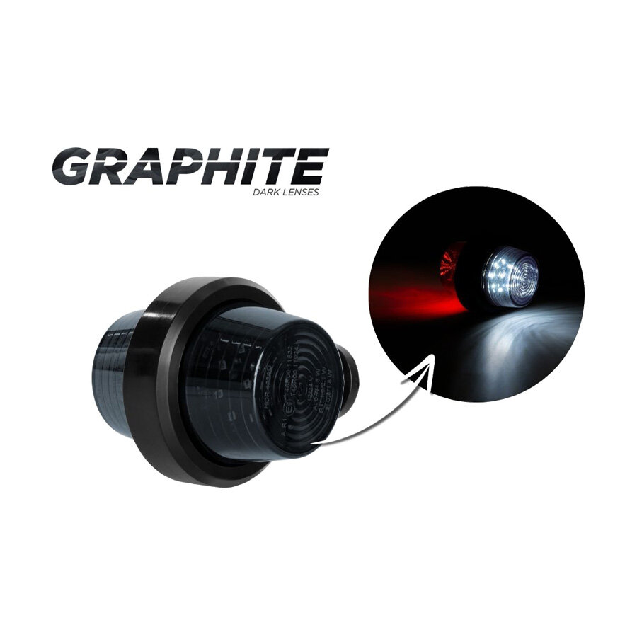 Horpol LED Breedtelamp 2-Functies Dark-Look  | 5M Kabel