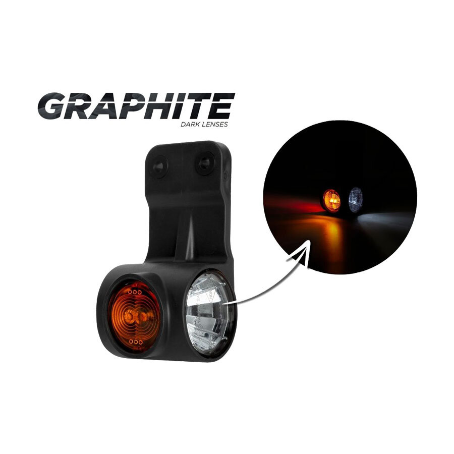 Horpol LED Width Lamp 3-Functions Long Right Dark-Look 0.5m Horpol LED Width Lamp 3-Functions Long Right Dark-Look 0.5m