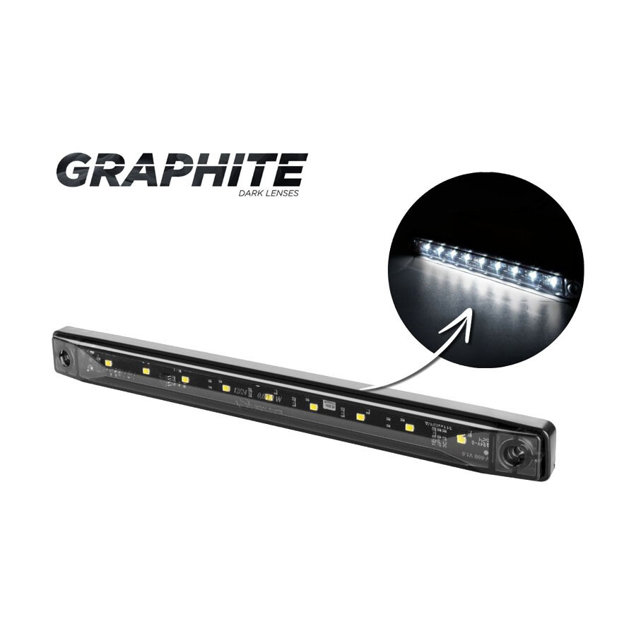 Horpol LED Type Marker Light White 4 LEDS LD-997 Dark-Look